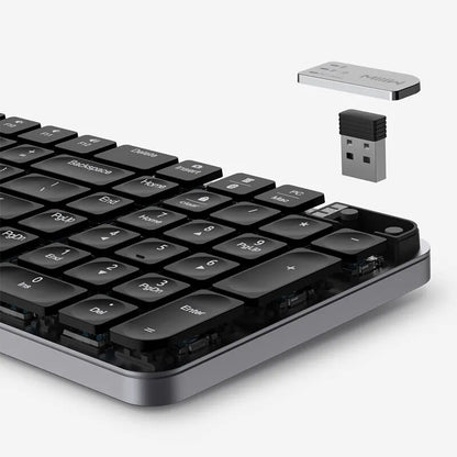 MIIIW K10 Mechanical Keyboard PRO Dual Mode & Low-profile Bluetooth 2.4G Gaming Office Keyboard Slim Design