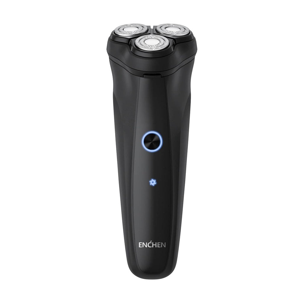 ENCHEN Warrior Electric Shaver 3D Independent Floating Heads Washable Shaving Head 5W Motor Rechargeable Rotary Razor