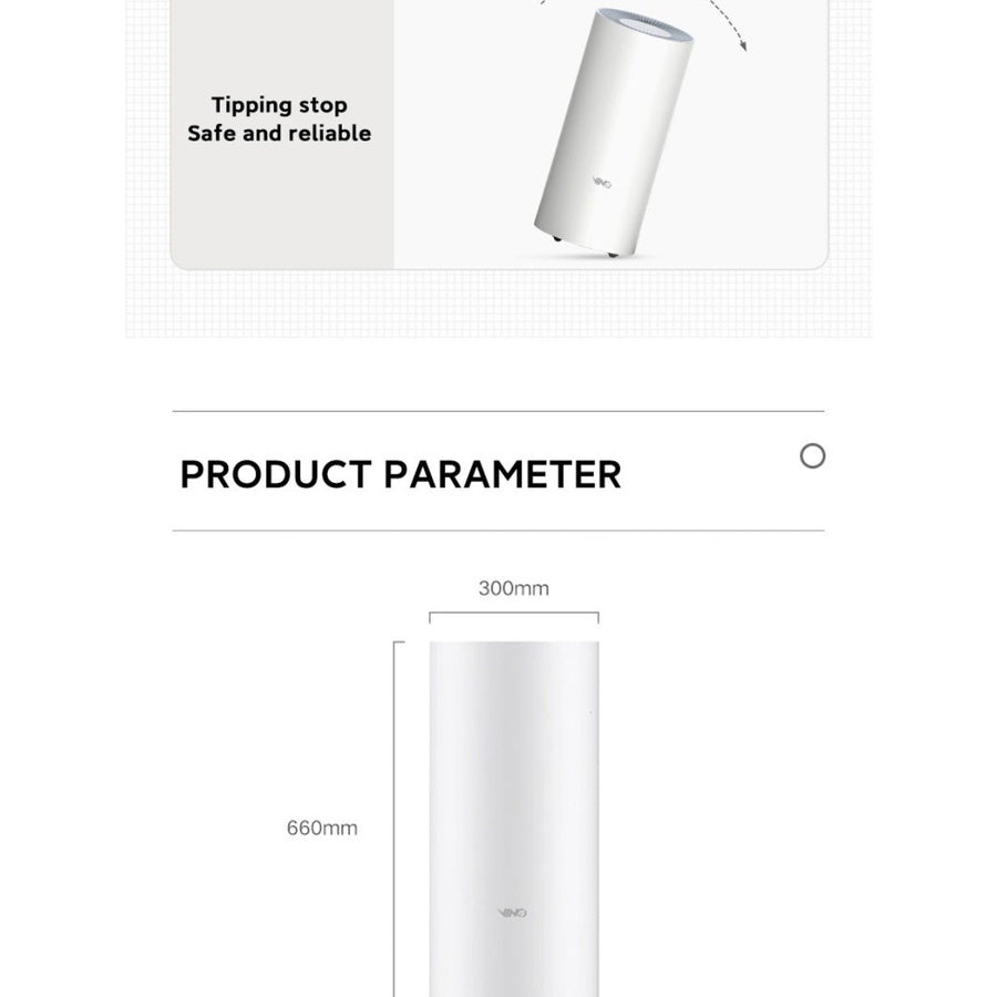 VINO Smart Dehumidifier 28L/D White GL  for home, family, office