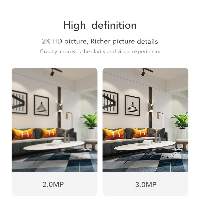 New Xiaovv Q2 Smart PTZ IP Camera CCTV Wireless 1296P Clear Image Night Vision  Motion Detection Home Security Camera
