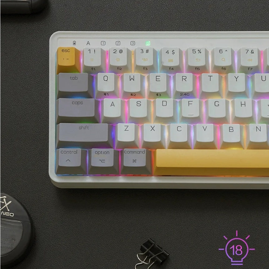 Youpin MIIIW MWMKB01 ART Series Mechanical Keyboard 68-Keys 4000mAh 2.4G Swappable Key Support Windows Etc
