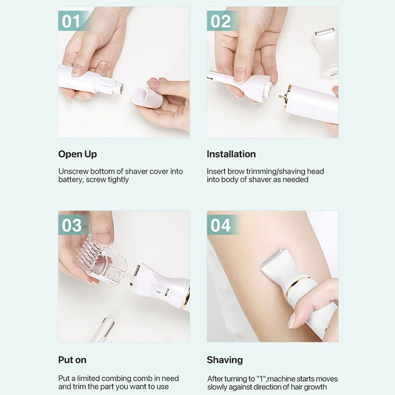 Enchen Mocha D Electric Hair Epilator 30° Adjustment Triple Protection Baby Hair Etc Multi-purpose Use Shaver
