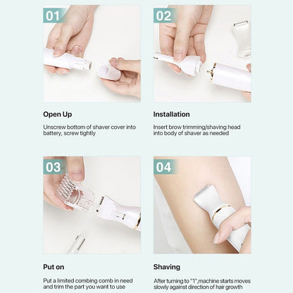 Enchen Mocha D Electric Hair Epilator 30° Adjustment Triple Protection Baby Hair Etc Multi-purpose Use Shaver