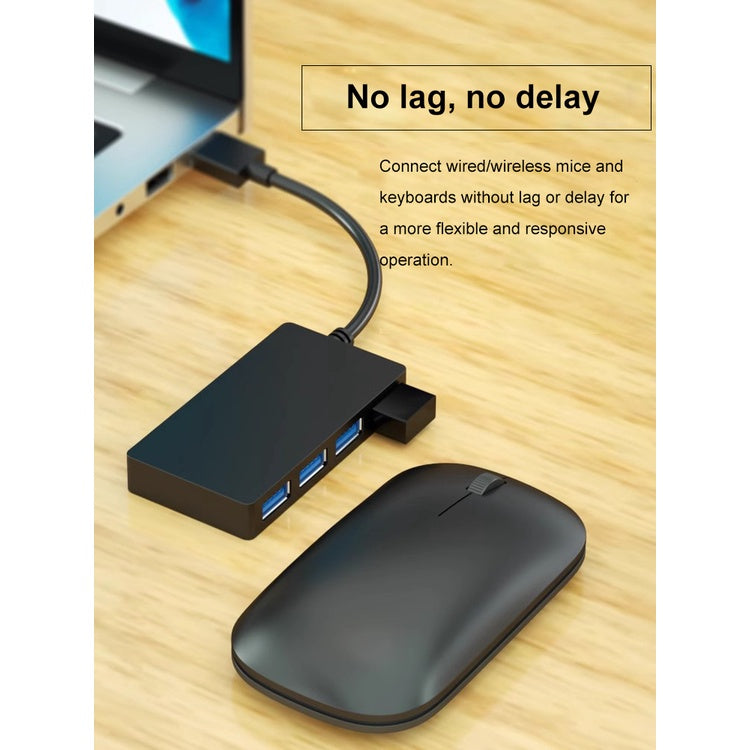 MIWAING USB 3.0 Splitter 4 USB 3.0 High-speed Transmission Durability Expand PC USB Slot USB Drivers Connect