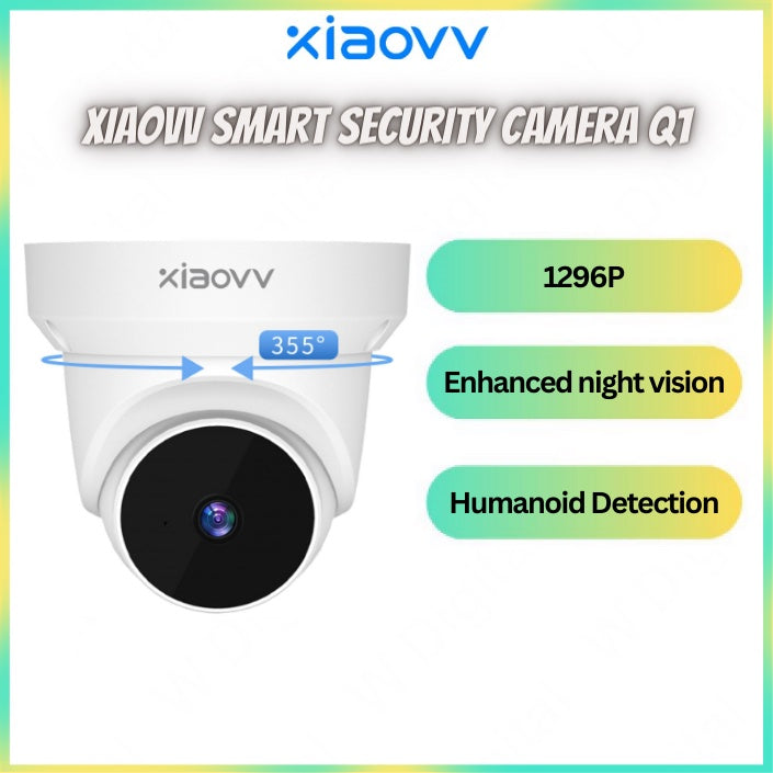 Xiaovv Smart PTZ Dome Camera Q1 1080P HD IP Camera Wifi Night Vision Home Smart Security Dome Video Surveillance
