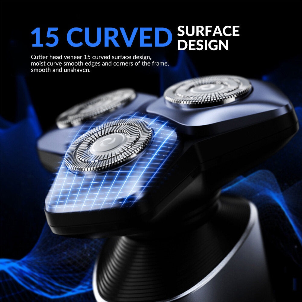 BK3000 Enchen Electric Smart Shaver Man Shaver Rechargeable ️Shark Fin Non SkidHandle Smooth & Fast Shaving