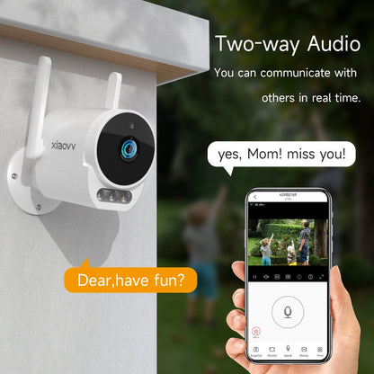 Xiaovv B10 Cctv Outdoor Wireless Ip Camera IP65 Waterproof Camera Hd Camera 1296P 150 ° Wide Angle and Wide-Wifi
