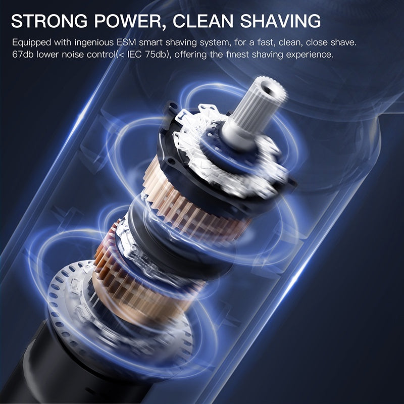 Enchen Electric Shaver Blackstone 7 Vitor Beard Trimmer Shaving Machine 3D Triple Blade Floating Razor Low Noise Design