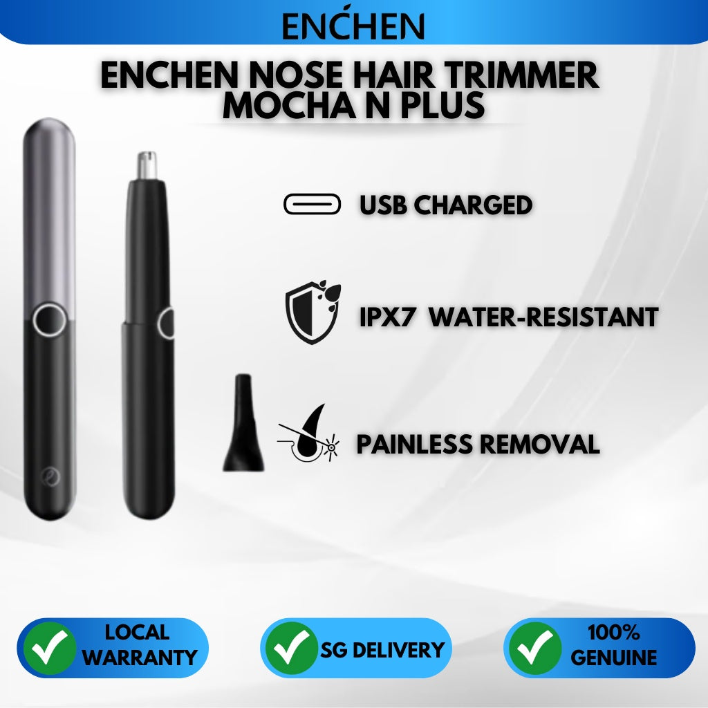 ENCHEN Mocha N Plus Electric Nose Hair Trimmer Surging Power Detachable Cutter Head Portable
IPX7 Waterproof