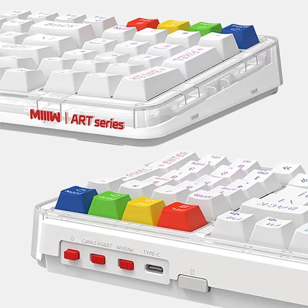 MIIIW ART Z980PRO | Z830PRO Rainbow Pixel Mechanical Keyboard Bluetooth Gasket Structrue+ 3.0/5.0 2.4G Wireless RGB