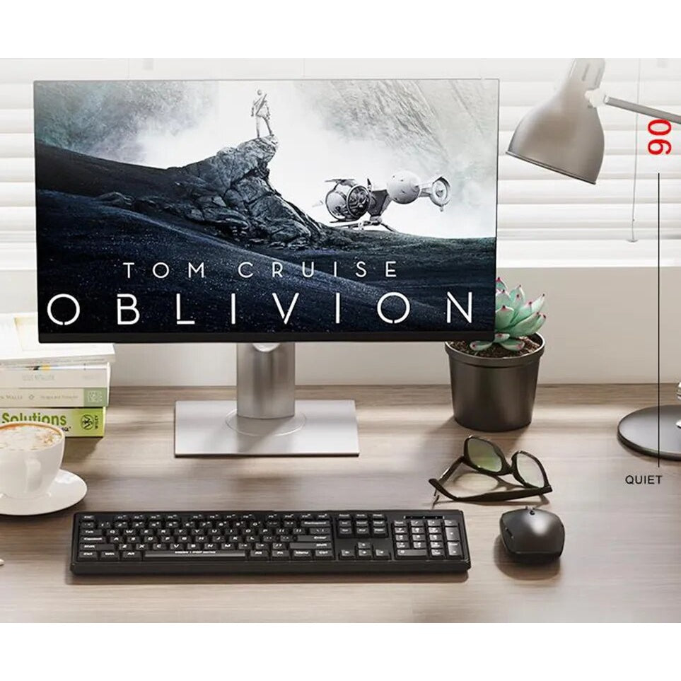 new MIIIW B1040 Keyboard Mouse Combo Set 4DPI Durable 12 Multimedia Function Key Full Size 104-Keys