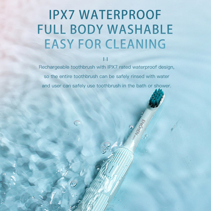 Enchen Mint 5-Sonic Electric Toothbrush Soft Bristles IPX7 Waterproof With 3 Cleaning Mode Sensitive Mode