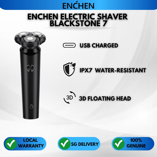 Enchen Electric Shaver Blackstone 7 Vitor Beard Trimmer Shaving Machine 3D Triple Blade Floating Razor Low Noise Design