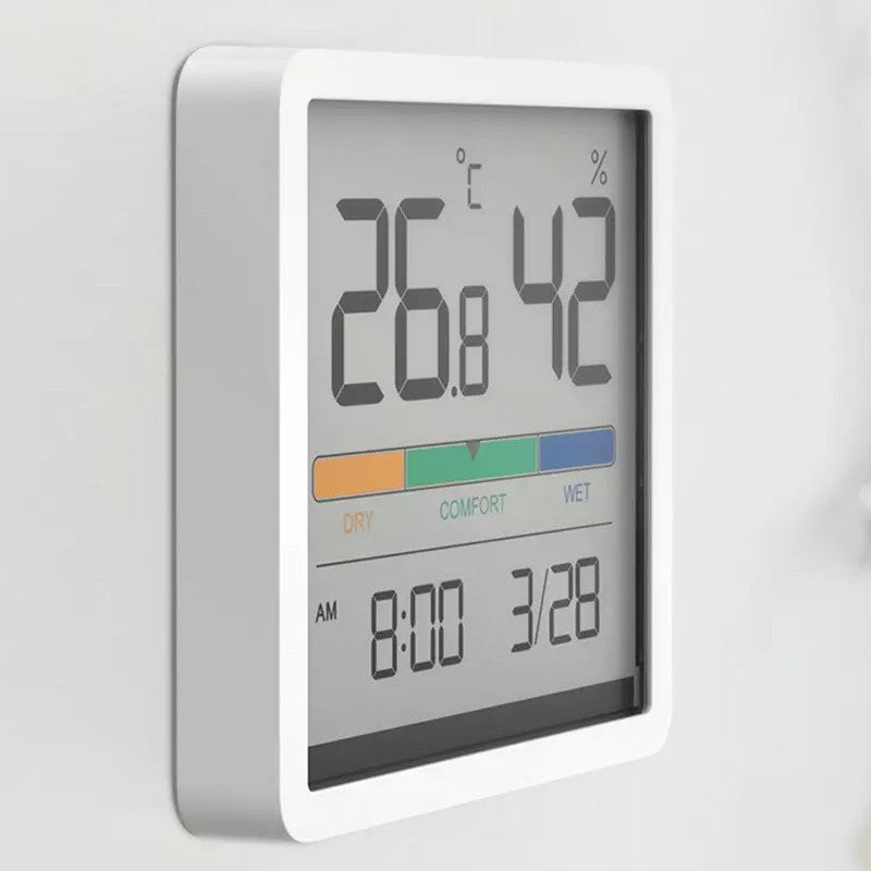 Original Miiiw Mute Temperature Humidity Clock Home Indoor High-precision Baby Room Temperature Monitor Huge LCD Screen