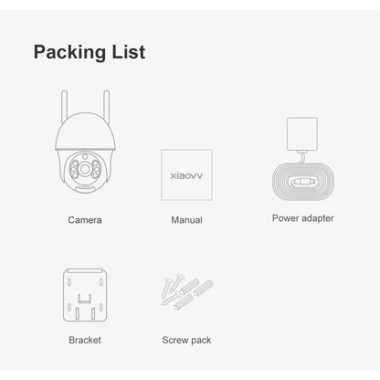 Xiaovv PTZ 4G Camera Outdoor CCTV 2K Camera Human Detection IP65 Waterproof 2-way Intercom 4G CCTV 2K Camera Home Camera