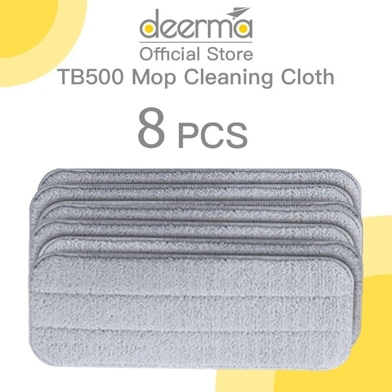 Ready Stock SG Deerma TB500 Spray Mop Cloth Replacement 4 8 Pcs Original