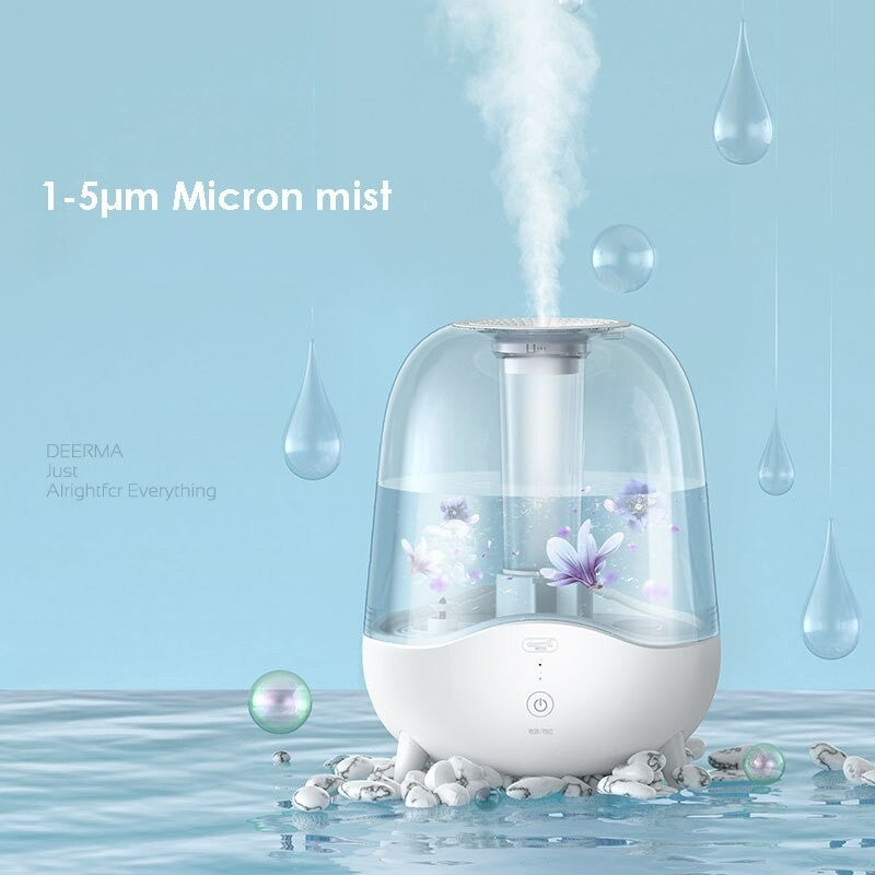 Ready Stock SG Deerma Ultrasonic Humidifier 5L Whisper Quiet Mode 2 Mist Modes Auto Off Bedroom Office