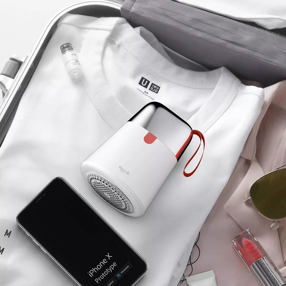 Ready Stock SG Deerma 2 In 1 Mini Hair Ball Trimmer Electrostatic Adhesive Sensitive Safe Sticky Hair Remover