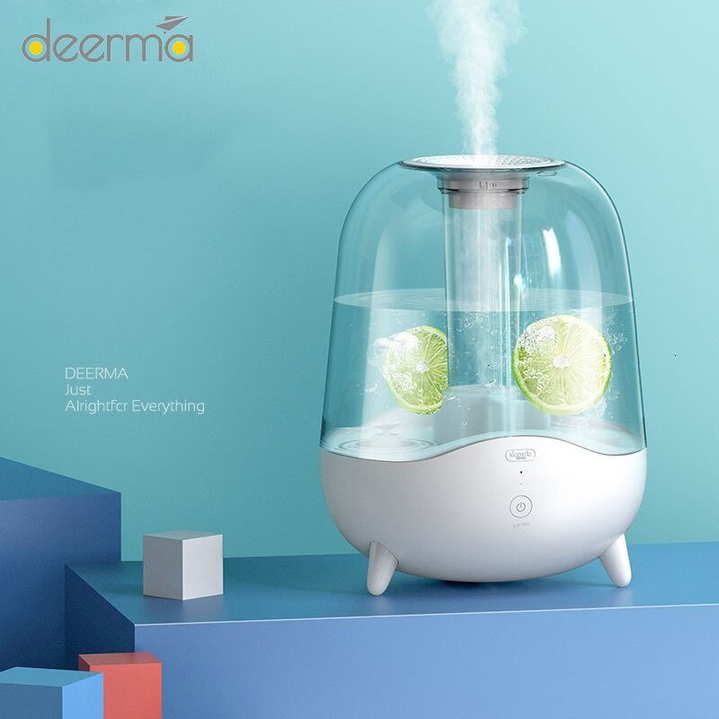 Ready Stock SG Deerma Ultrasonic Humidifier 5L Whisper Quiet Mode 2 Mist Modes Auto Off Bedroom Office