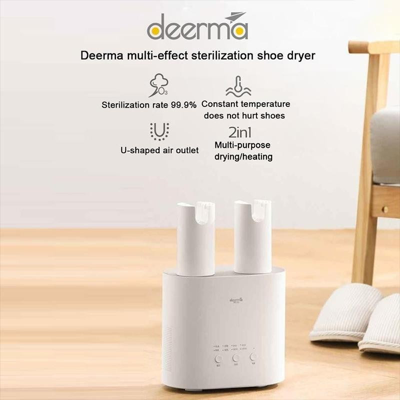 Ready Stock SG Deerma Portable UV Sterilizer Shoe Dryer PTC Heat Dehumidification