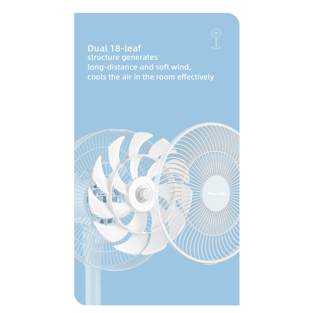 NewLife DLD-D17 Electric Stand Fan  Powerful Airflow,Three-Speed,Natural Wind,Silent Stand Fan