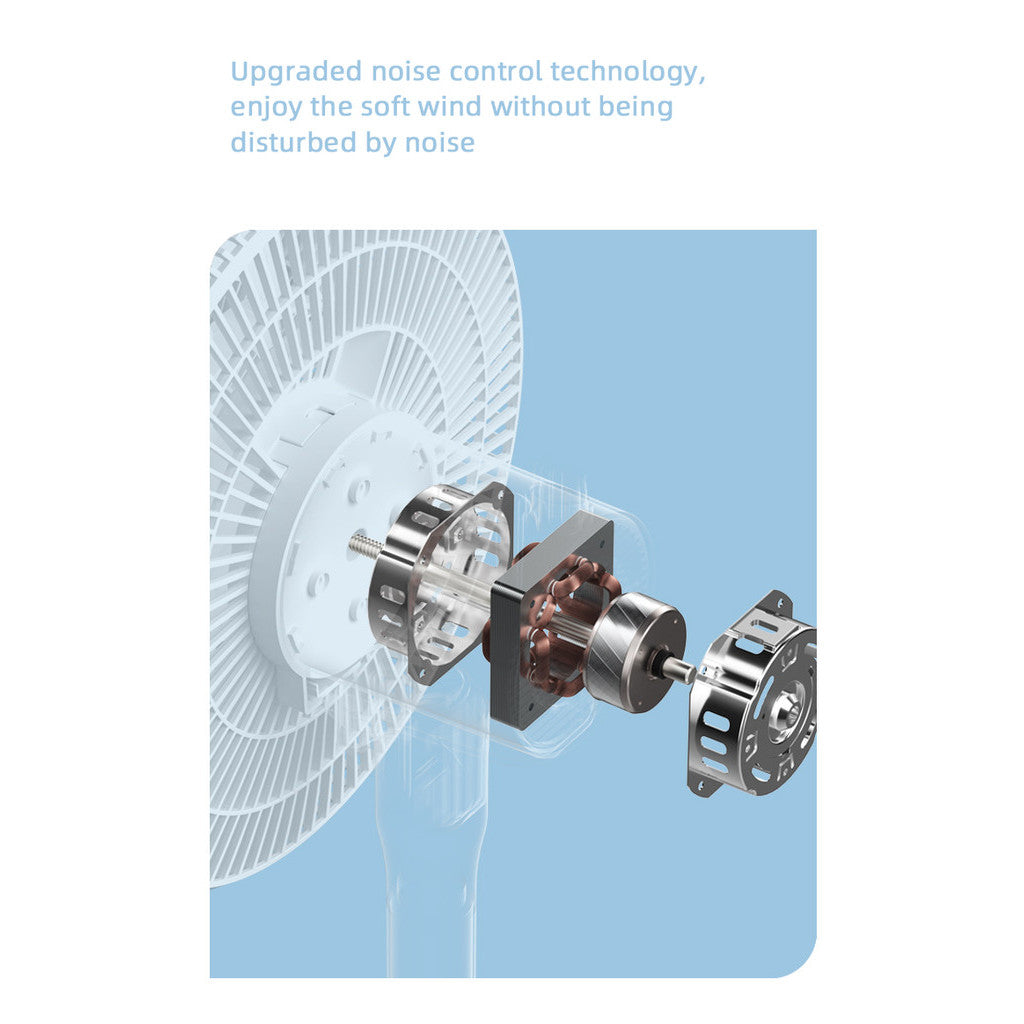 NewLife DLD-D17 Electric Stand Fan  Powerful Airflow,Three-Speed,Natural Wind,Silent Stand Fan