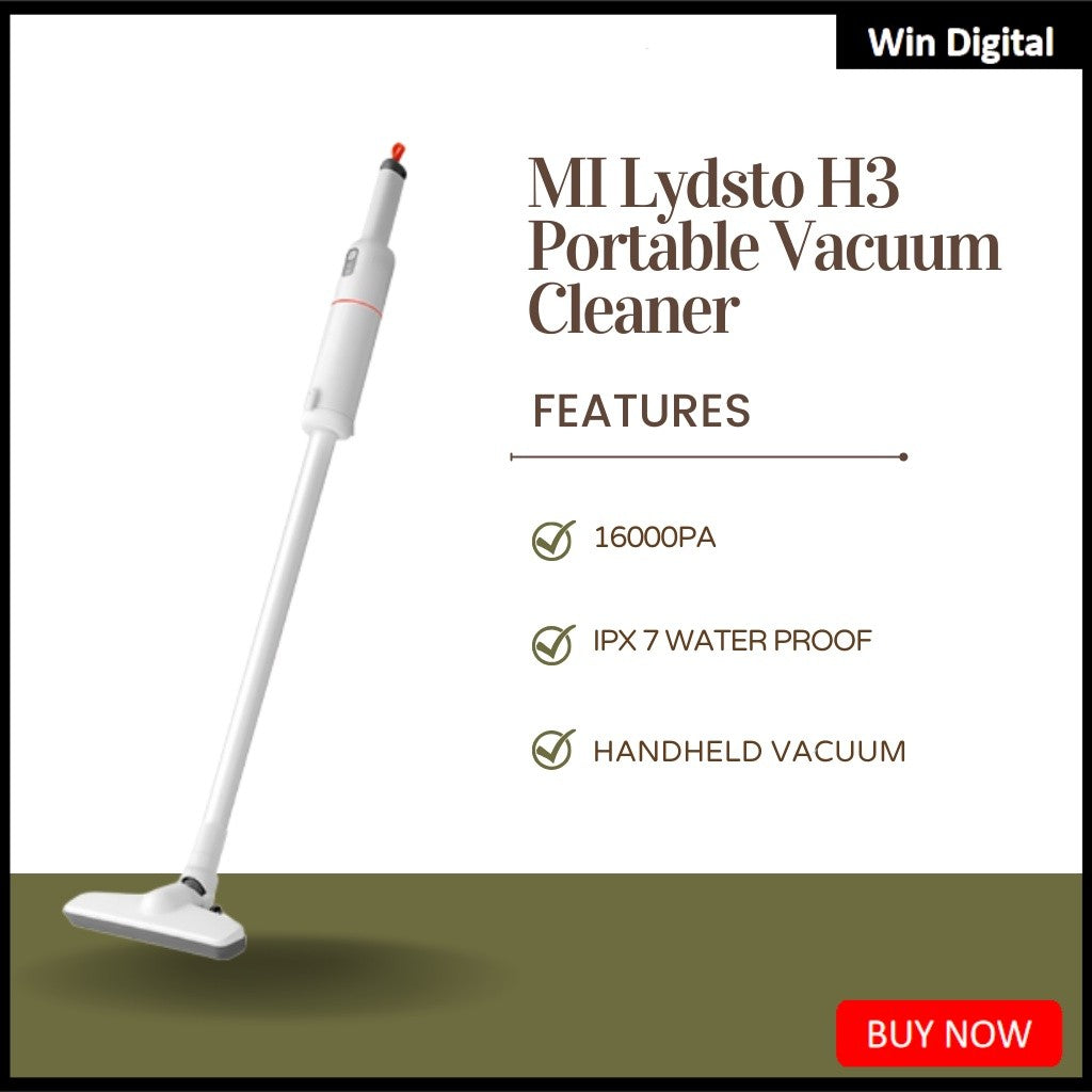 [SG STOCK]Lydsto H3 16kPa Wireless Car Vacuum Cleaner Rechargeable Auto Vacuum for Home/Car Vacuum Cleaner