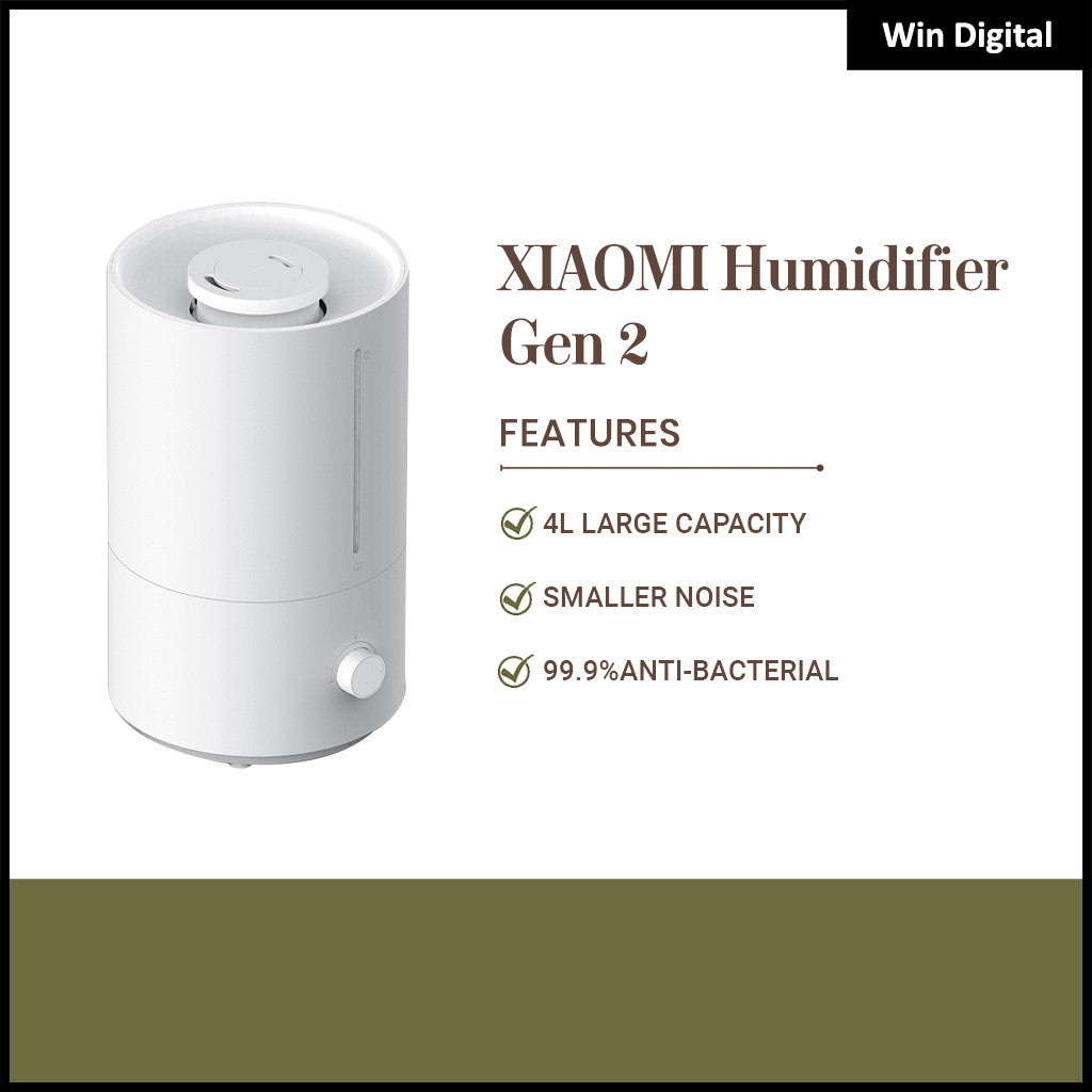 Xiaomi Humidifier Gen 2 - Smart UVC, Silver Ion, Air Purifier, Diffuser Mist
