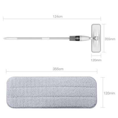Ready Stock SG Deerma 360 Swivel Floor Mop 350ml Tank 4 Microfiber Pads Durable Cleaning Tool