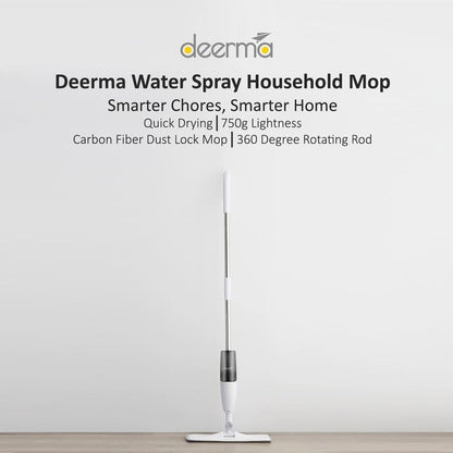 Ready Stock SG Deerma 360 Swivel Floor Mop 350ml Tank 4 Microfiber Pads Durable Cleaning Tool