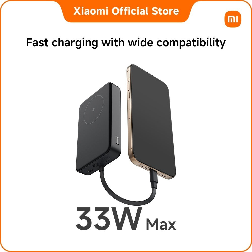 Xiaomi 33W Magnetic Power Bank 10000mAh (Integrated Cable) | 33W max. wired fast charging