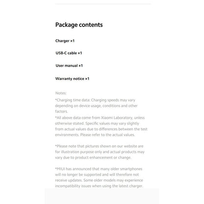 Xiaomi 67W Charging Combo (Type-A) UK