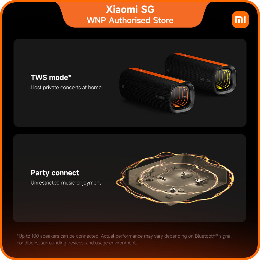 Xiaomi Sound Party | 50W sound quality, Harman AudioEFX, TWS mode, 26 hours playtime, Supports PD fast charging