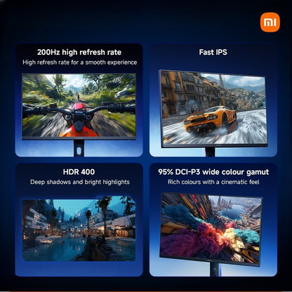 New Xiaomi Gaming Monitor G24i 2026 | 200Hz high refresh rate and 1ms fast response, HDR 400
