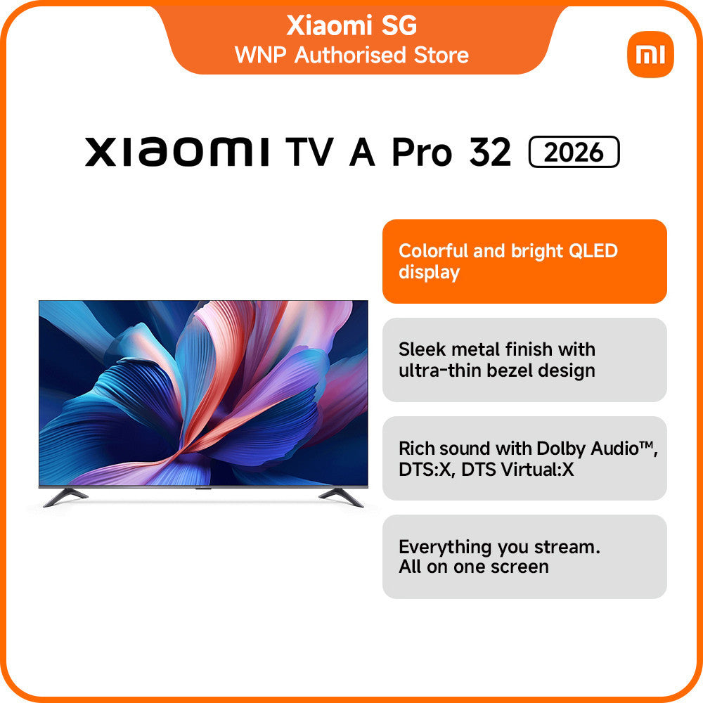 Xiaomi TV A Pro 32 2026 | HD QLED display/Google TV/low blue light/Xiaomi Sound/Smart TV