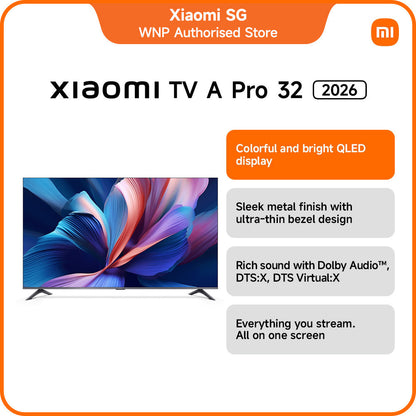 Xiaomi TV A Pro 32 2026 | HD QLED display/Google TV/low blue light/Xiaomi Sound/Smart TV