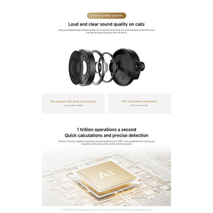 Xiaomi Smart Camera C300 Dual｜Two-directional shooting｜PTZ Camera Viewing Angle｜Full colour night vision