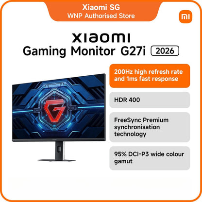 Xiaomi Gaming Monitor G27i 2026 | 200Hz high refresh rate and 1ms fast response, HDR 400