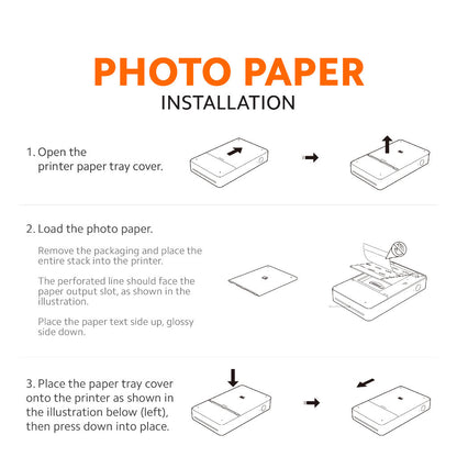 Xiaomi Portable Photo Printer Pro Printer Paper | Dye-Sublimation Photo Paper & Sticker Packs (20 Sheets) l High Quality