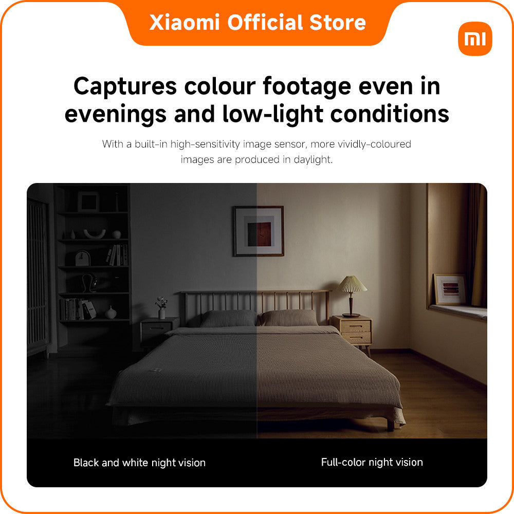Xiaomi Smart Camera C300 Dual｜Two-directional shooting｜PTZ Camera Viewing Angle｜Full colour night vision