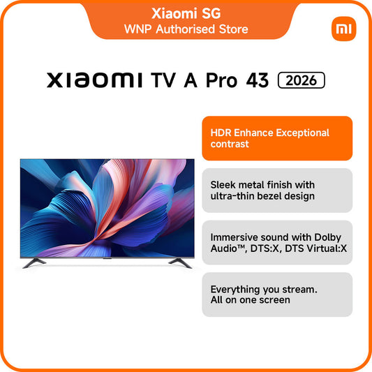Xiaomi TV A Pro 43 2026 | 4K/QLED/HDR 10+/Google TV/Dolby Audio™️/Xiaomi Sound/Voice Control/Smart TV
