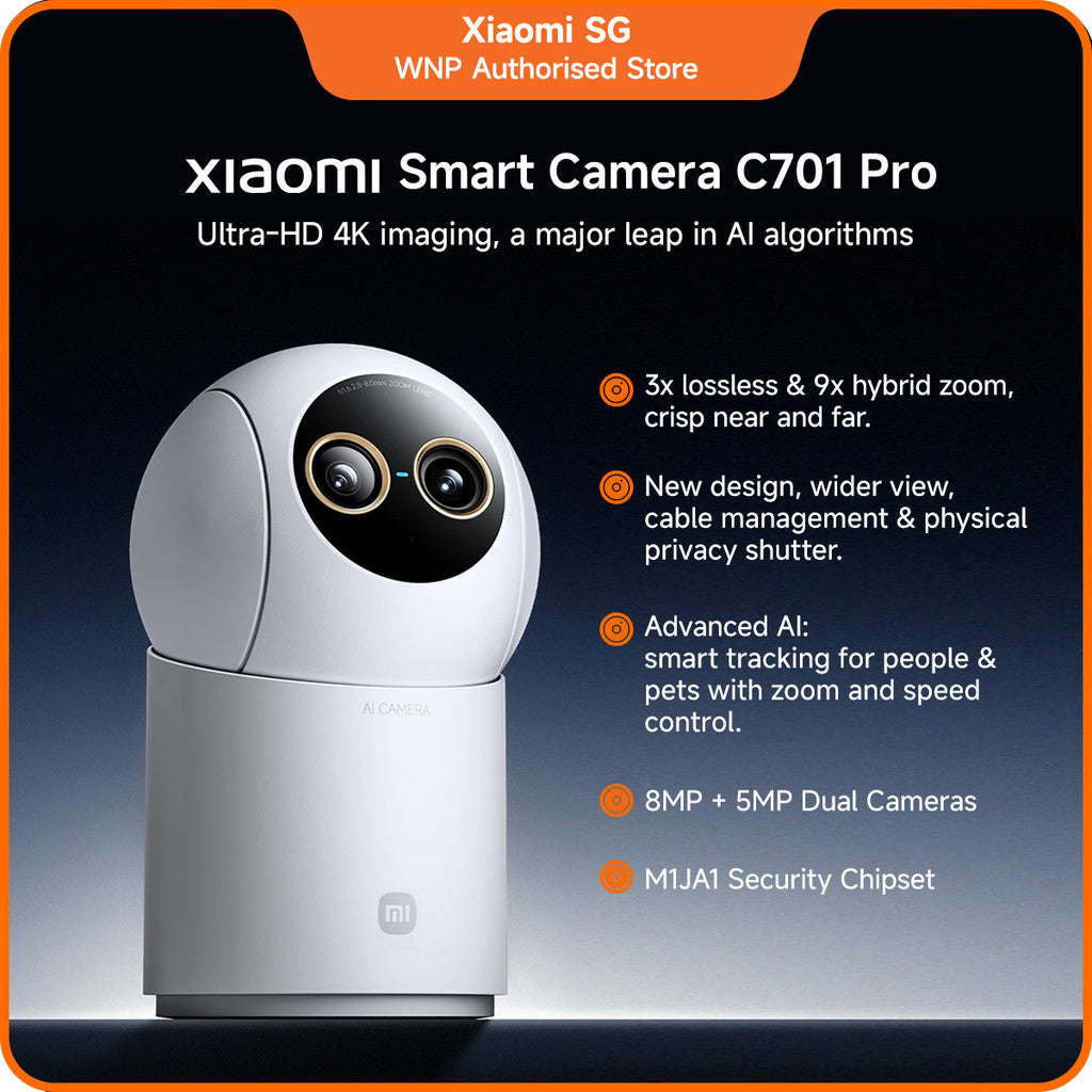Xiaomi Smart Camera C701 Pro | wireless cctv camera with 360°, pet and baby monitor camera,AI recognition