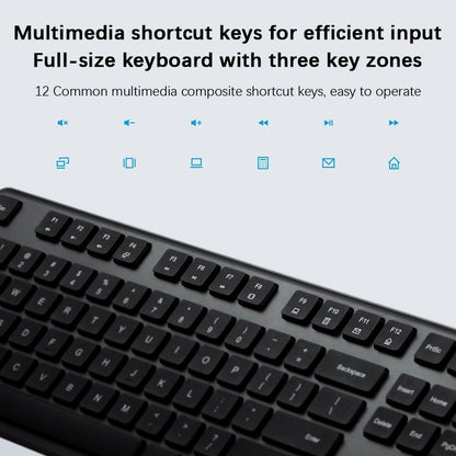 Xiaomi Keyboard & Mouse Combo 2 2.4GHz 104 Keys Multimedia Full-size Keyboard Mouse Mice Combo