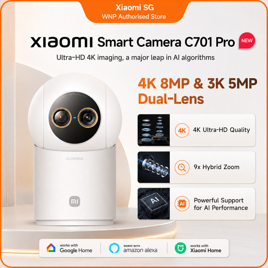 Xiaomi Smart Camera C701 Pro | wireless cctv camera with 360°, pet and baby monitor camera,AI recognition