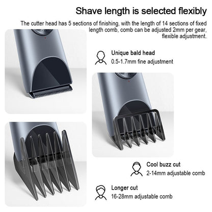 Xiaomi Mijia Hair Clipper 2 Electric Hair Trimmer Men Haircut Shaver Rechargeable IPX7 Waterproof