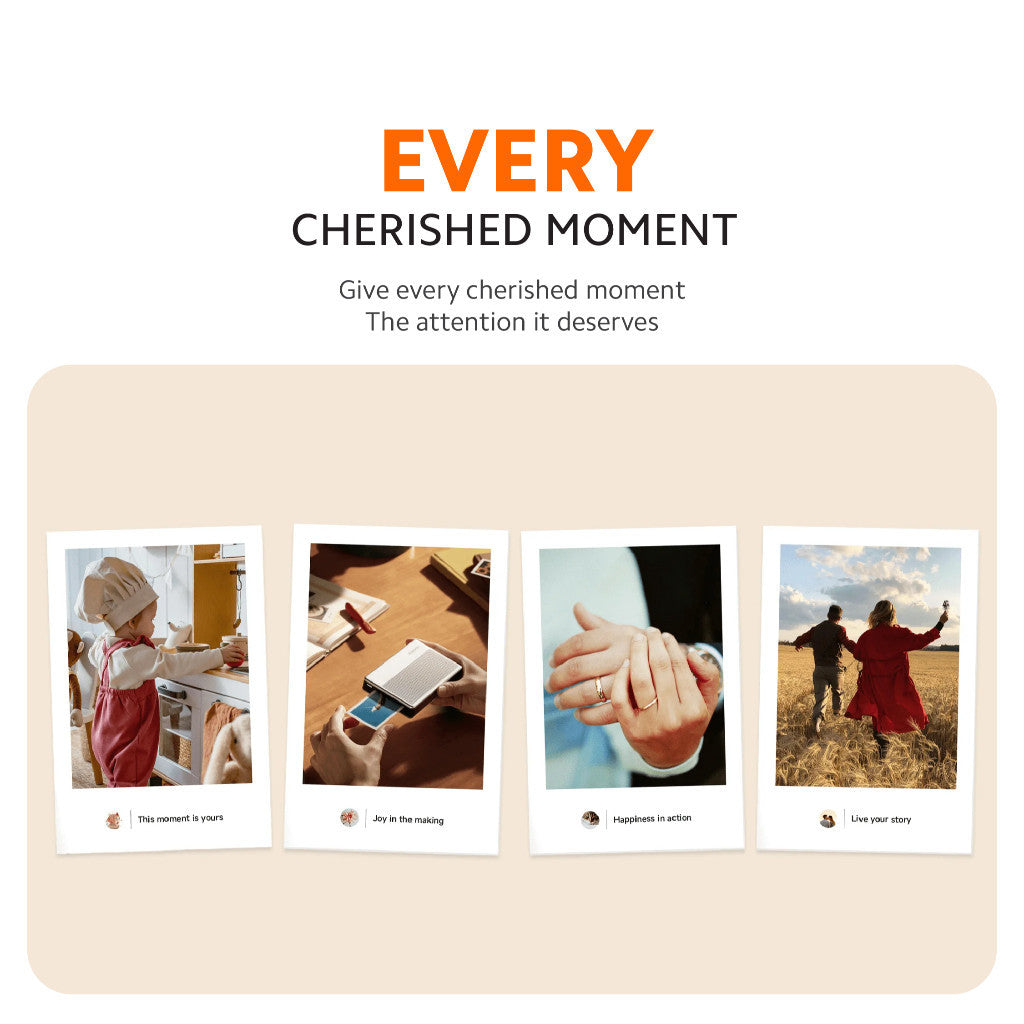 Xiaomi Portable Photo Printer 1S | ZINK Zero-Ink Printing | Pocket-Sized Portable Design | High-Resolution Output