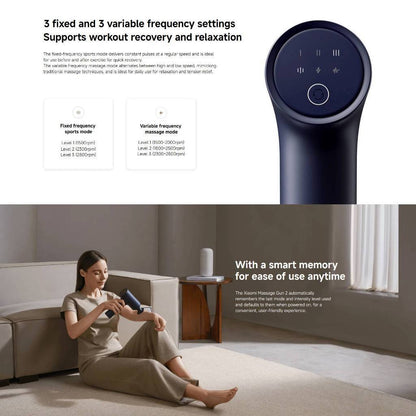 Xiaomi Massage Gun 2 | 25kg-strong force | Fixed frequency & Variable frequency mode