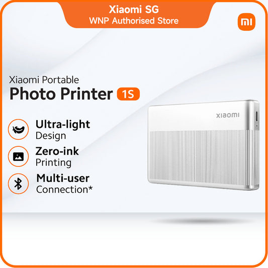 Xiaomi Portable Photo Printer 1S | ZINK Zero-Ink Printing | Pocket-Sized Portable Design | High-Resolution Output