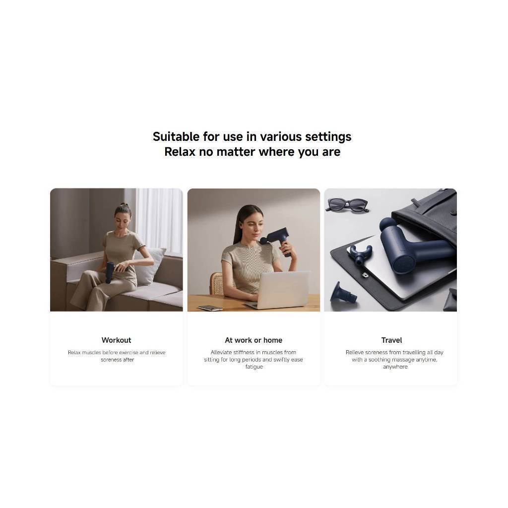 Xiaomi Massage Gun 2 | 25kg-strong force | Fixed frequency & Variable frequency mode