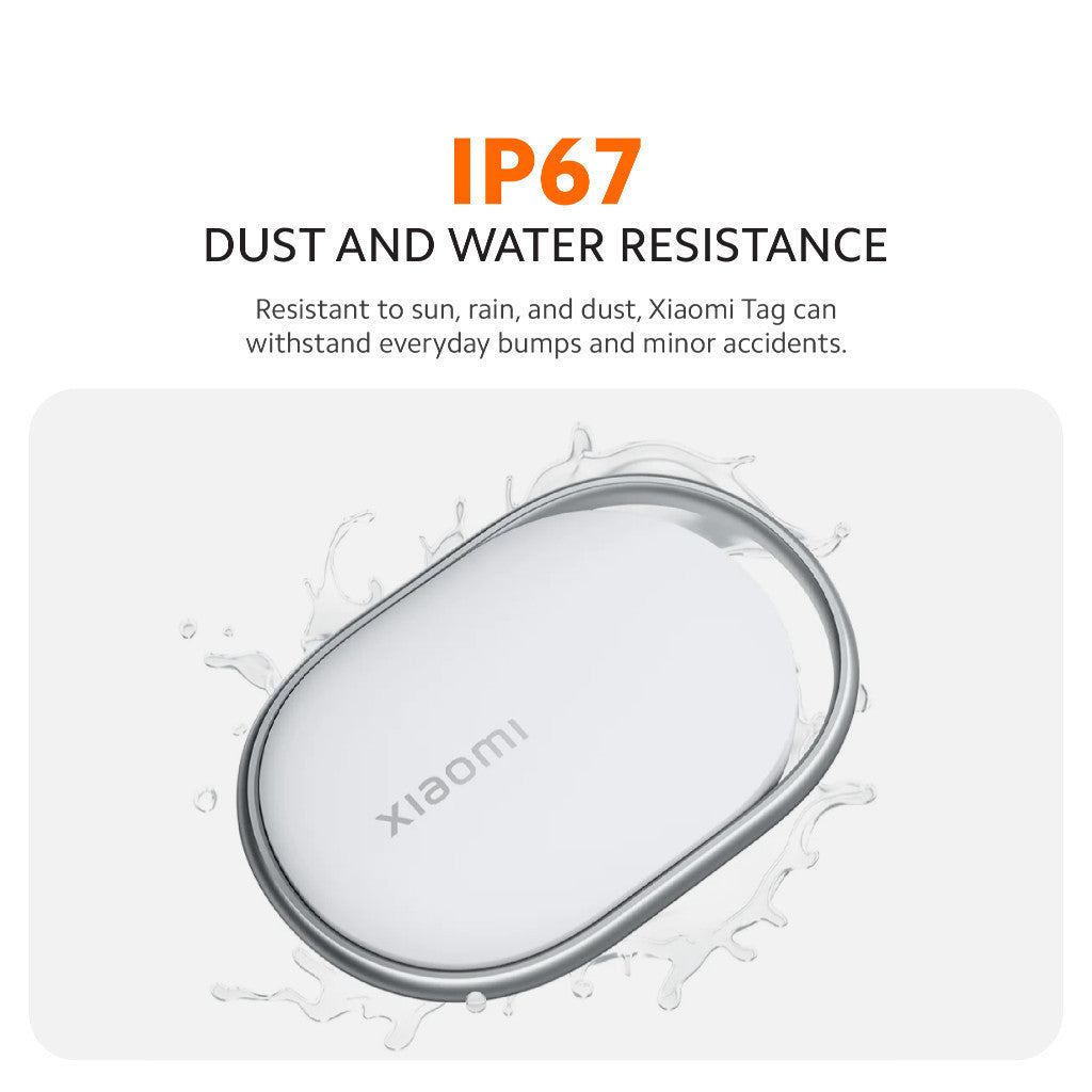 Xiaomi Tag | Compatible With Apple Find My & Google Find Hub | Secure Bluetooth Tracking | Compact Design